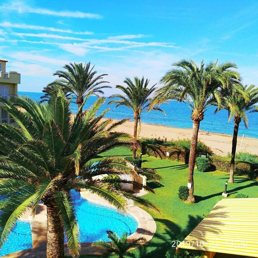 Estupendo Apartamento En Primera Linea De Playa Y Con Vistas Al Mar เดเนีย ภายนอก รูปภาพ